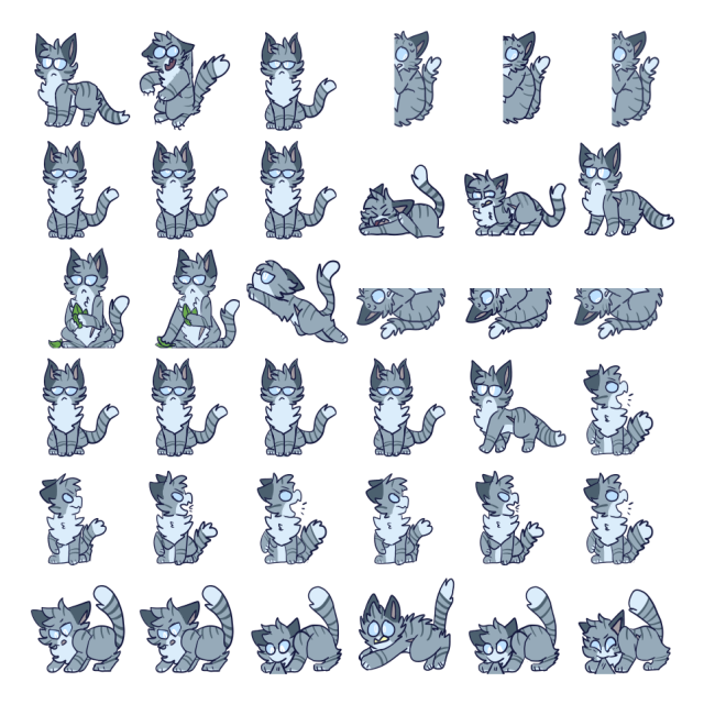 Jayfeather Shimeji Sprite Preview