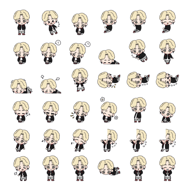 Jimin - TinyTan Shimeji Sprite Preview
