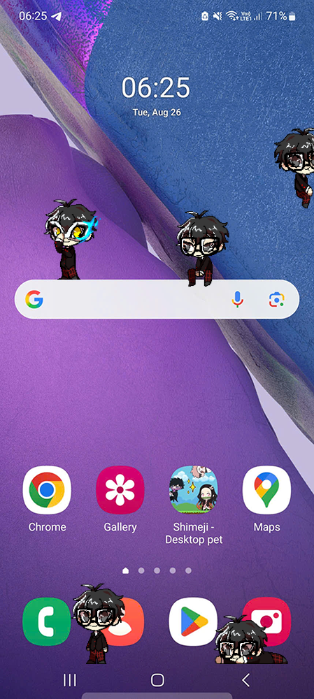 Jocker Shimeji on Mobile