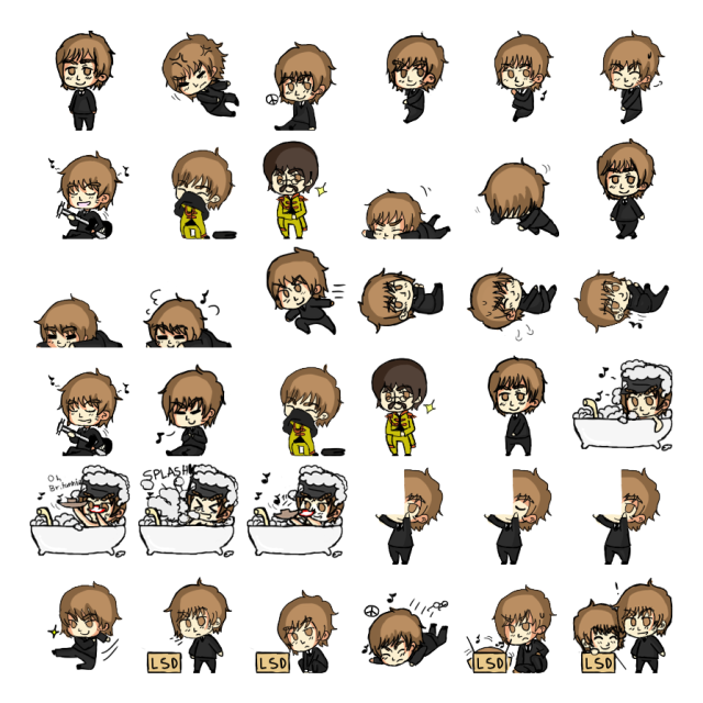 John Lennon Shimeji Sprite Preview