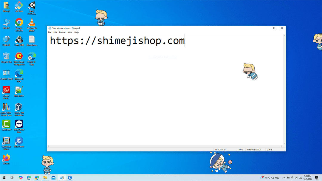 Johnny Storm Shimeji on Desktop