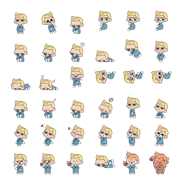 Johnny Storm Shimeji Sprite Preview
