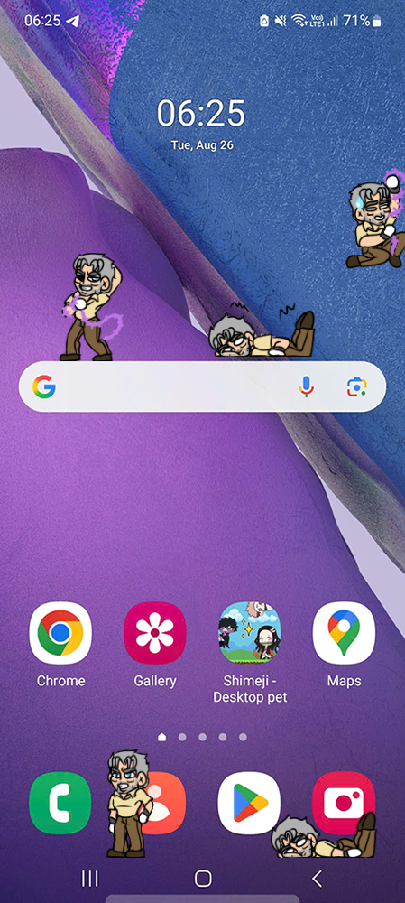 Joseph Joestar Shimeji on Mobile