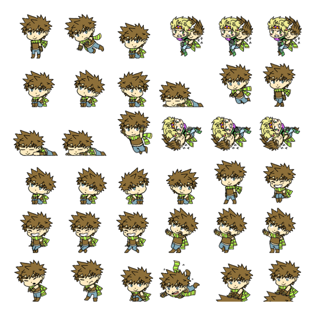 Joseph Joestar Shimeji Sprite Preview