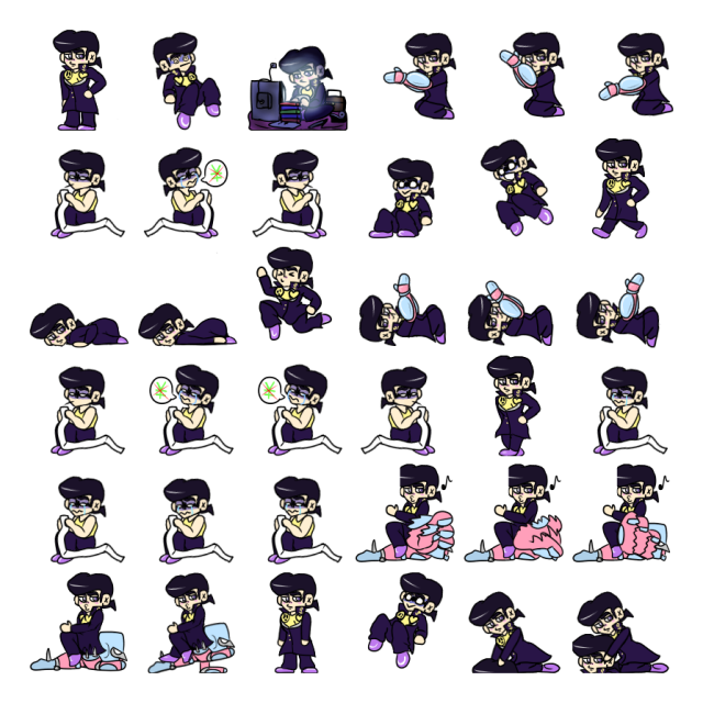 Josuke Higashikata Shimeji Sprite Preview