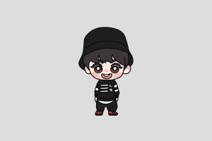 Jungkook - TinyTan Shimeji featured image – free desktop pet from BTS (Bangtan Boys)