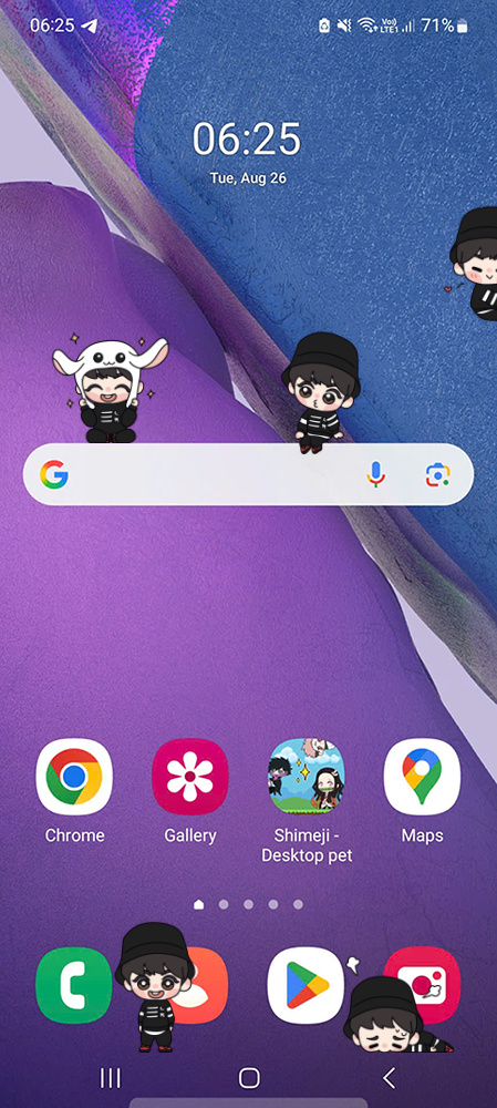 Jungkook - TinyTan Shimeji on Mobile