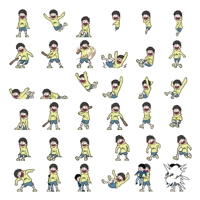 Jyuushimatsu Matsuno Shimeji Sprite Preview