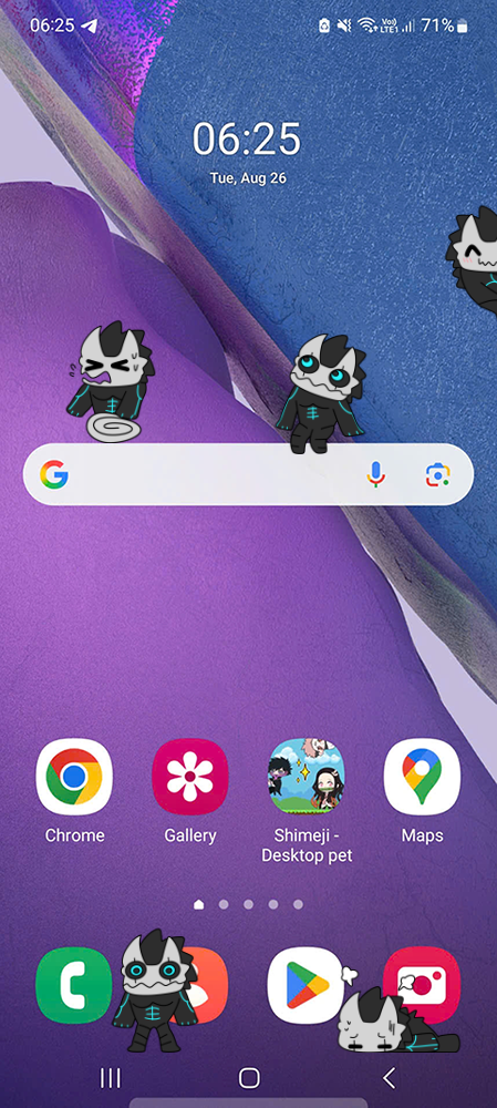 Kaiju No 8 Shimeji on Mobile
