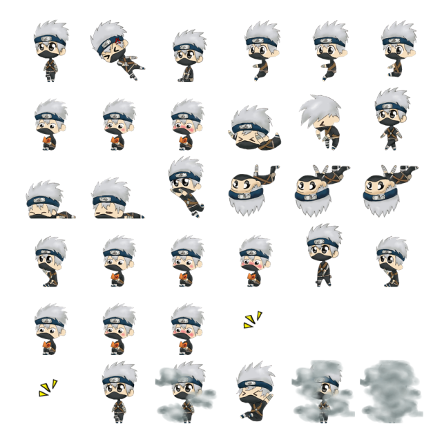 Kakashi Shimeji Sprite Preview