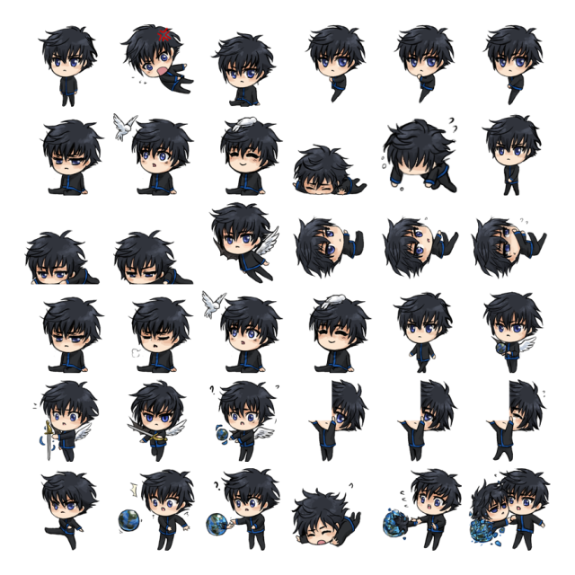 Kamui Shimeji Sprite Preview