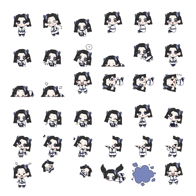 Kanzaki Aoi Shimeji Sprite Preview