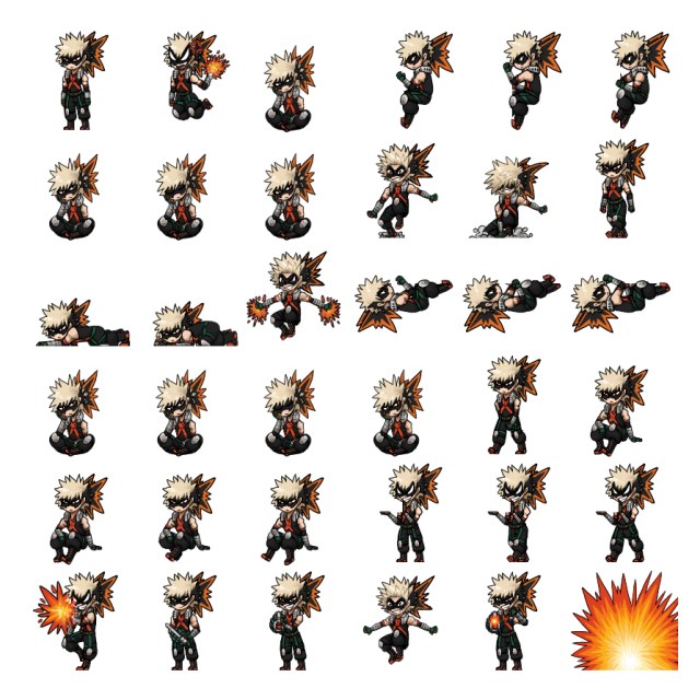 Katsuki Bakugou Shimeji Sprite Preview