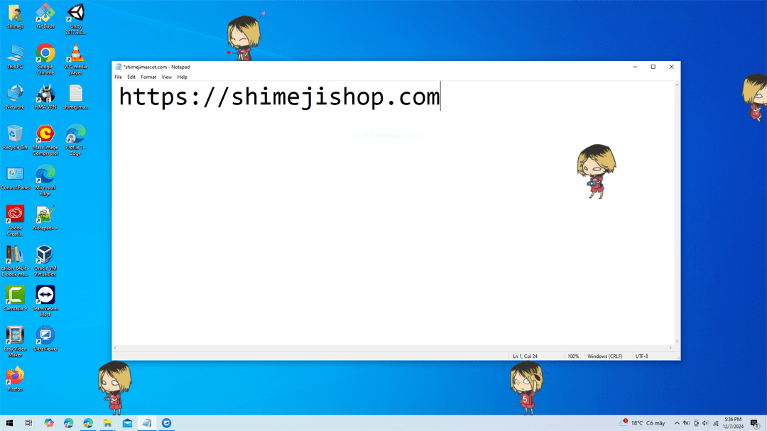 Kenma Kozume Shimeji on Desktop