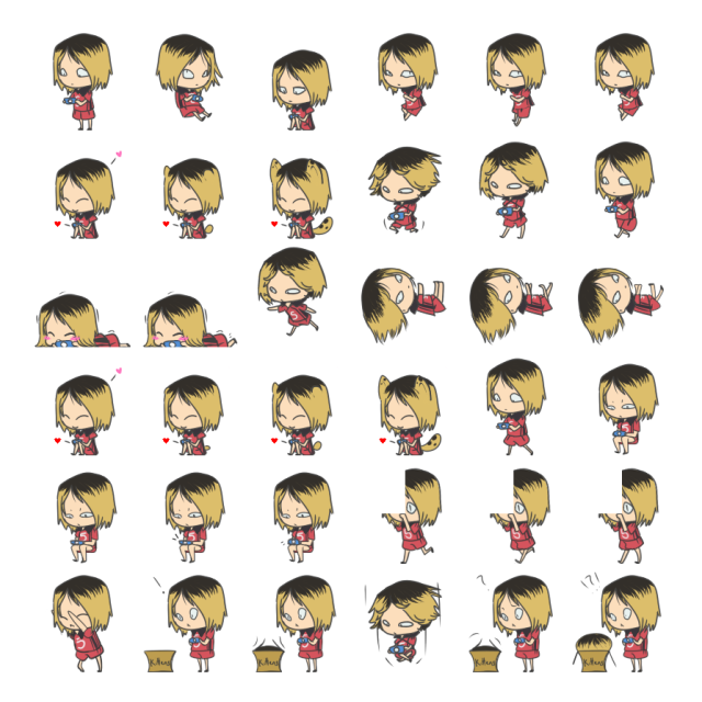 Kenma Kozume Shimeji Sprite Preview