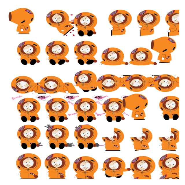 Kenny [zombie] Shimeji Sprite Preview