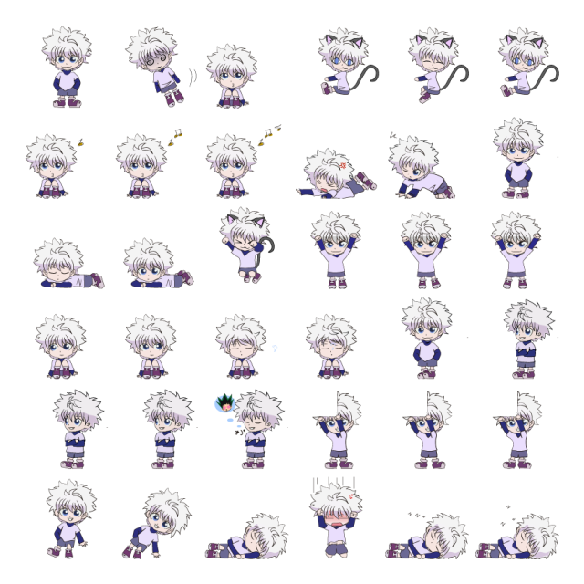 Killua Shimeji Sprite Preview