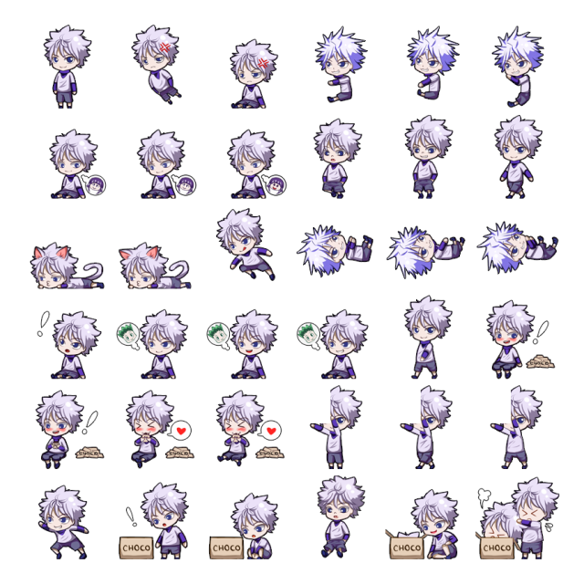 Killua Shimeji Sprite Preview