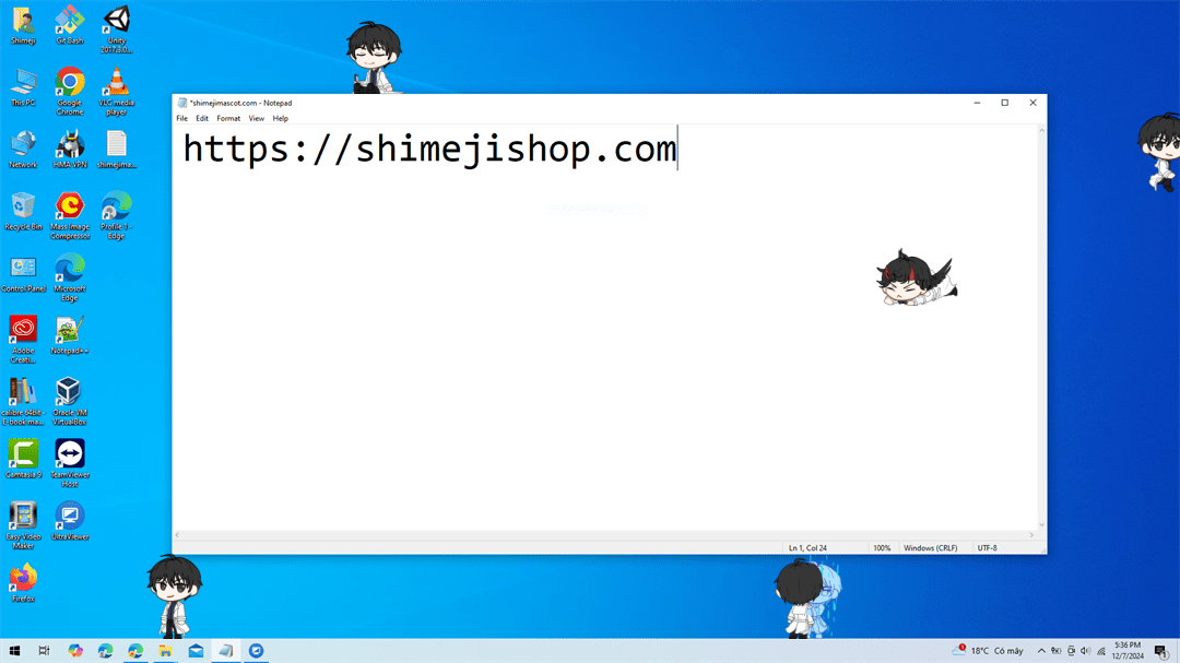 Kim Dokja Shimeji on Desktop