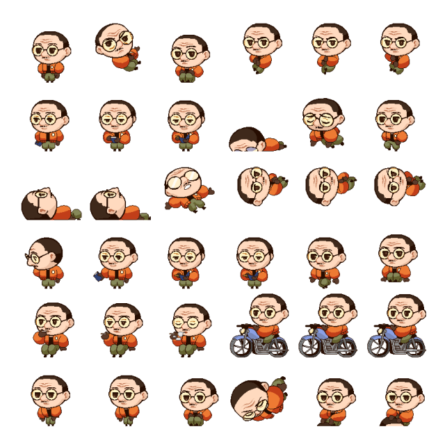 Kim Kitsuragi Shimeji Sprite Preview