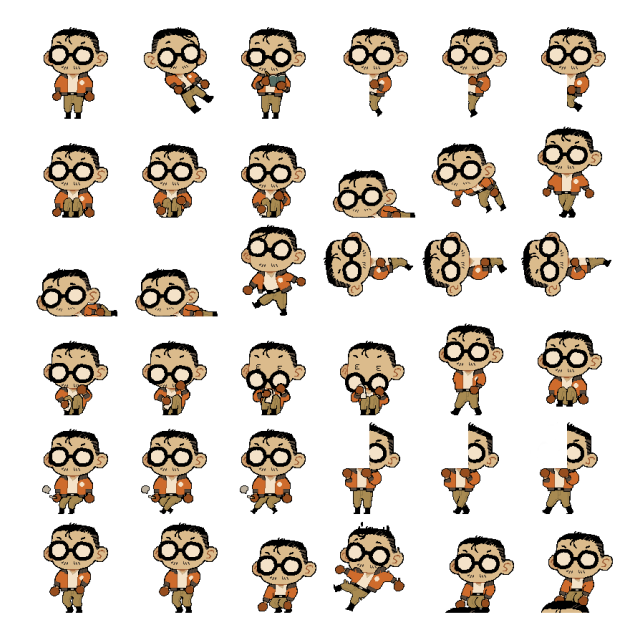 Kim Kitsuragi Shimeji Sprite Preview