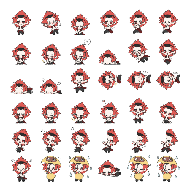 Kirishima Eijiro Shimeji Sprite Preview