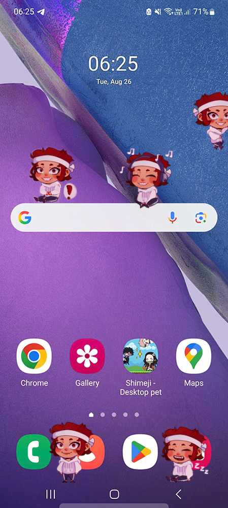 Kirishima Shimeji on Mobile