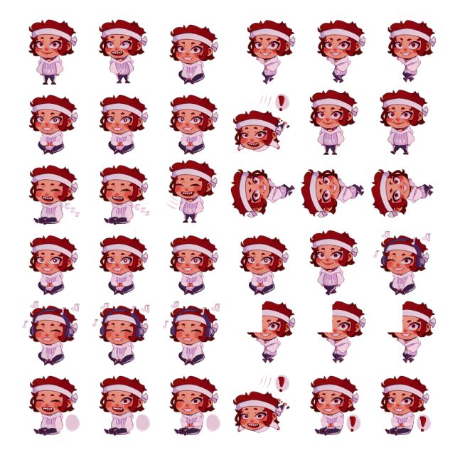 Kirishima Shimeji Sprite Preview