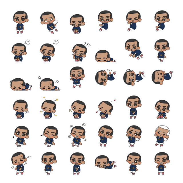 Kylian Mbappe Shimeji Sprite Preview