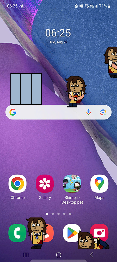 Leatherface Shimeji on Mobile