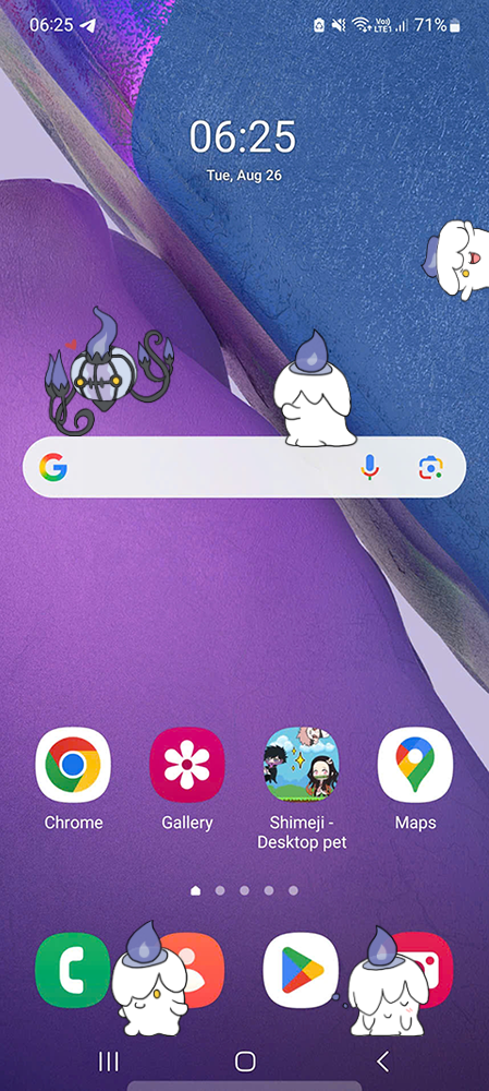 Litwick Shimeji on Mobile