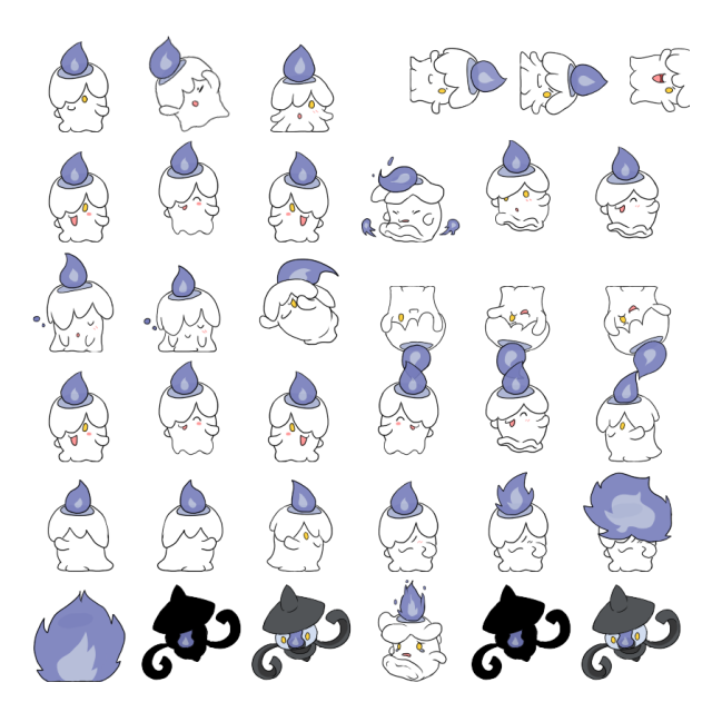 Litwick Shimeji Sprite Preview