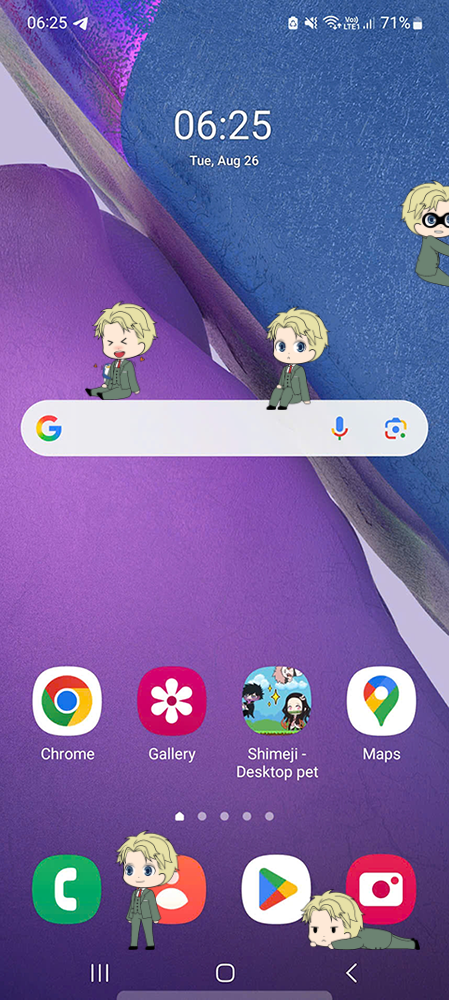 Loid Forger Shimeji on Mobile