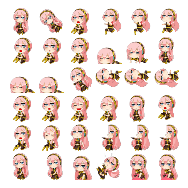 Luka Shimeji Sprite Preview