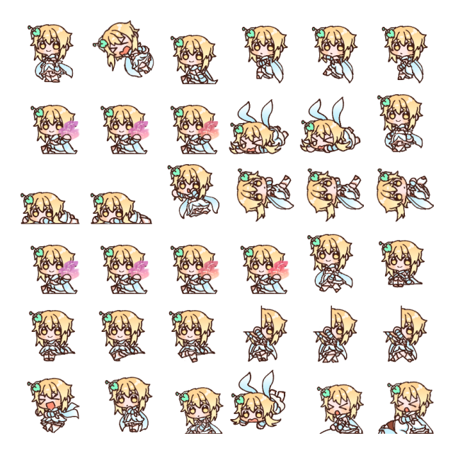 Lumine Shimeji Sprite Preview