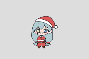 Mahito Christmas Shimeji featured image – free desktop pet from Jujutsu Kaisen