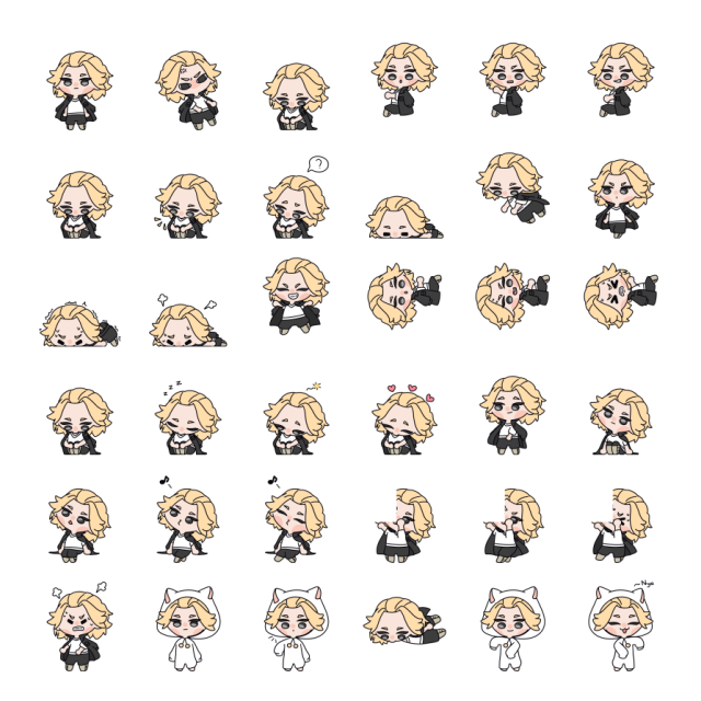 Manjiro Sano (Mikey) Shimeji Sprite Preview