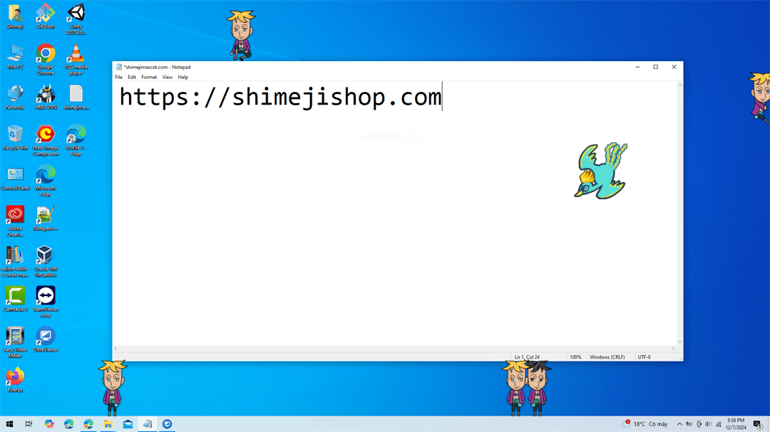 Marco Shimeji on Desktop