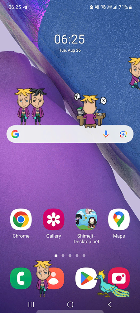 Marco Shimeji on Mobile