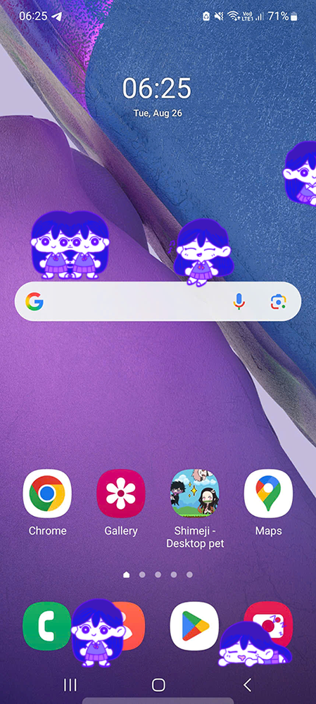 Mari Shimeji on Mobile