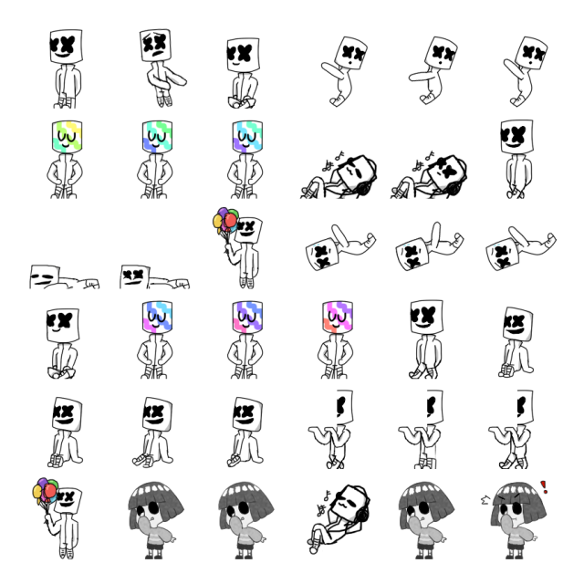 Marshmellow Shimeji Sprite Preview