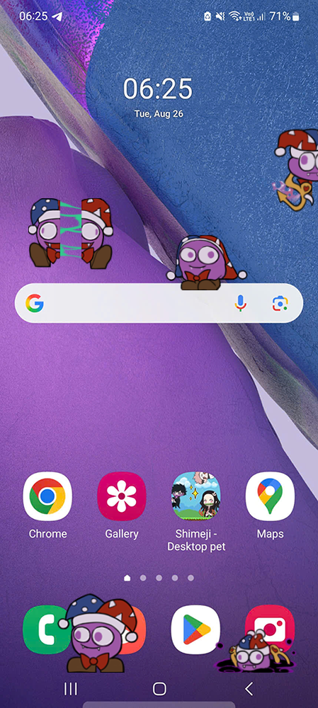 Marx Shimeji on Mobile