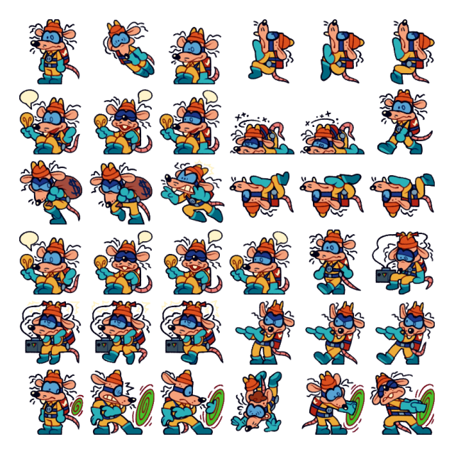 Megavolt Shimeji Sprite Preview