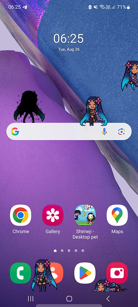 Merli Shimeji on Mobile