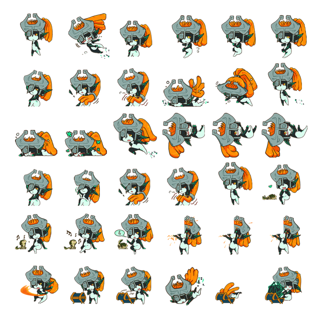 Midna Shimeji Sprite Preview