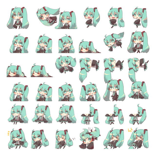 Miku Shimeji Sprite Preview