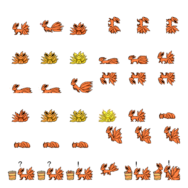 Mini Kyuubi Shimeji Sprite Preview