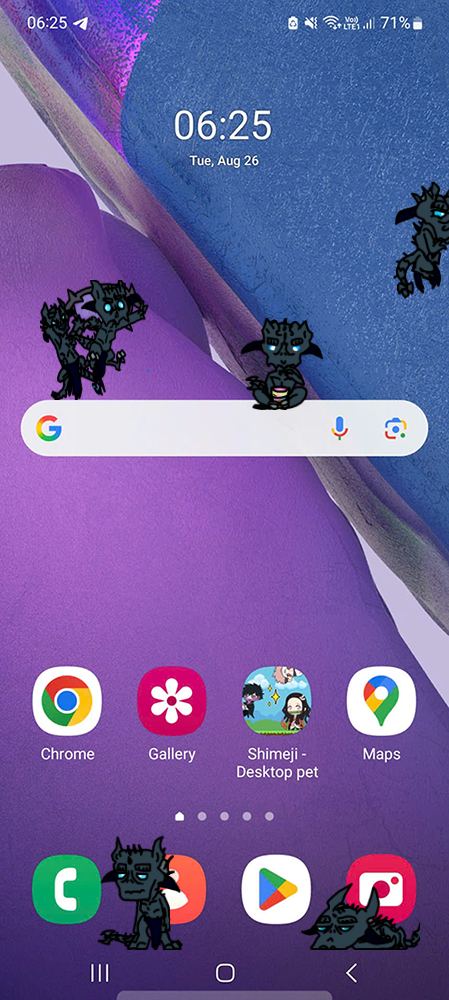 Molag Bal Shimeji on Mobile