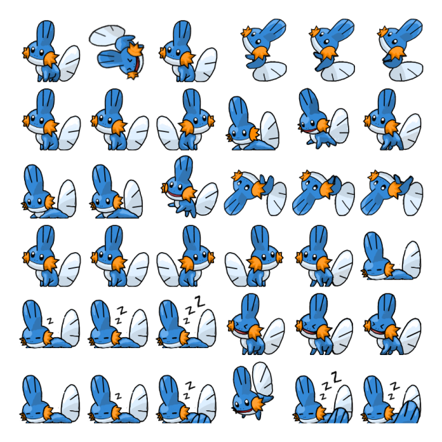 Mudkip Shimeji Sprite Preview