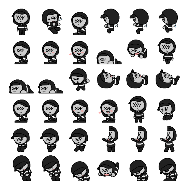 Y/N Shimeji Sprite Preview